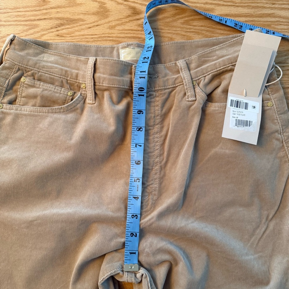 NWT Mother The Dodger Sneak Slouchy Straight Leg Pants in Taos Taupe 30 - Picture 10 of 12